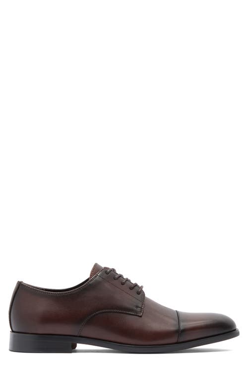 Vittorio Russo Judge Cap Toe Derby In Burnished Brown