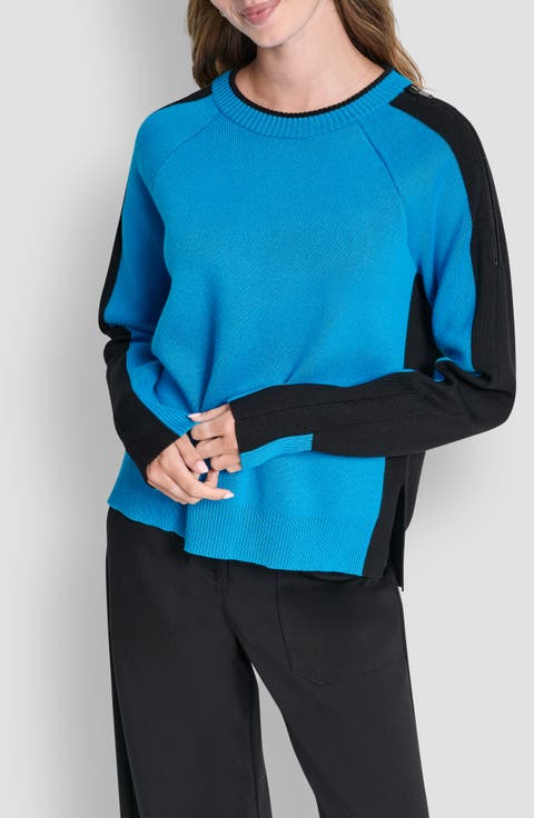 Contrast Crewneck Sweater