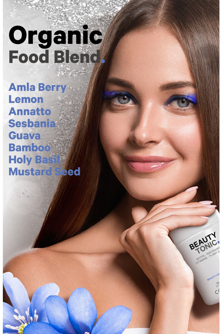 Beauty Tonic Biotin Supplement + Vitamins & Minerals, Alternate, color, White