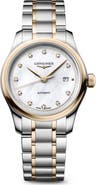 Longines Master Collection Automatic Diamond Bracelet Watch, 30mm