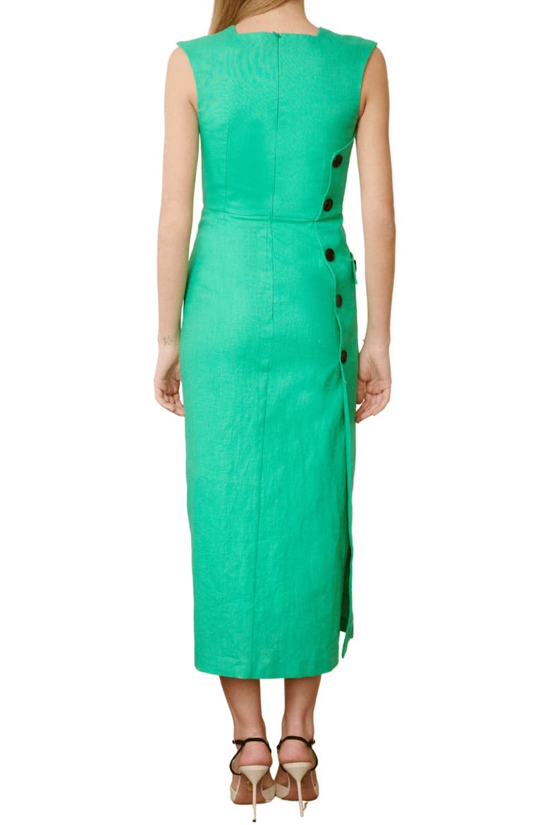 Gabi Green Dress, Alternate, color, Bright Green
