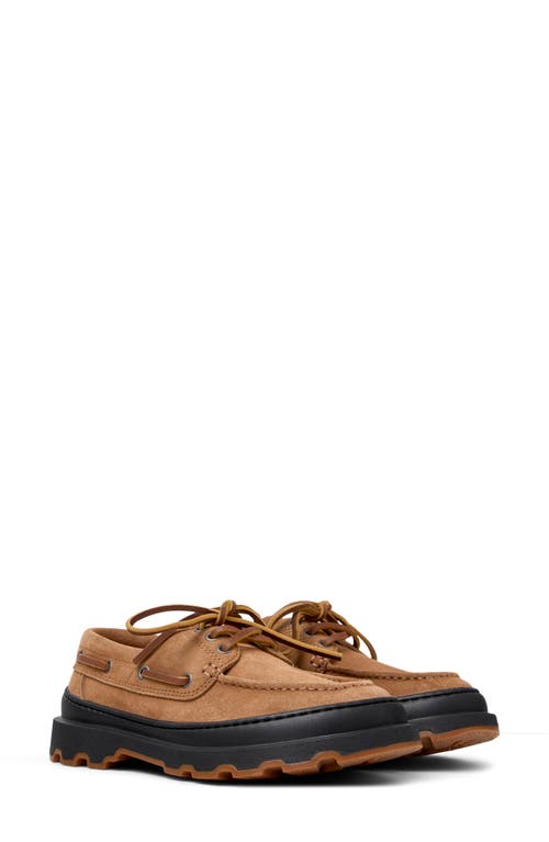 Camper Brutus Lug Boat Shoe In Brown