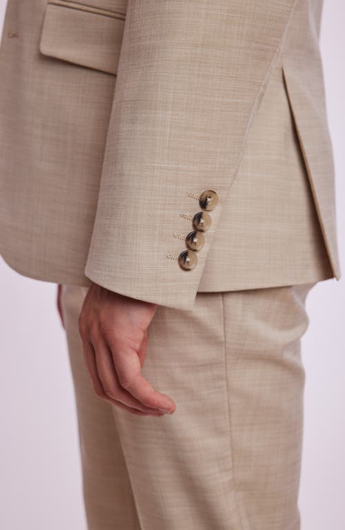 Paisley & Gray Ashton Slim Fit Linen-blend Jacket In Gray