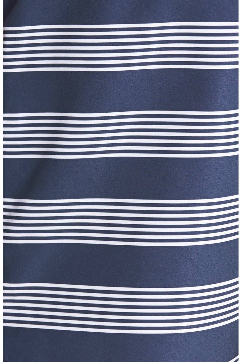 'Stripe Grannis' Swim Trunks, Alternate, color, NAVY STRIPE
