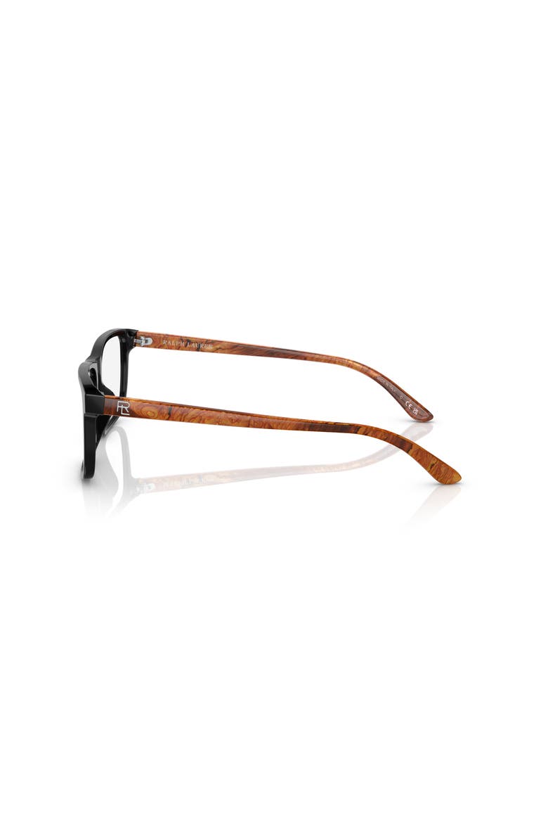 54mm Rectangle optical glasses, Alternate, color, Black