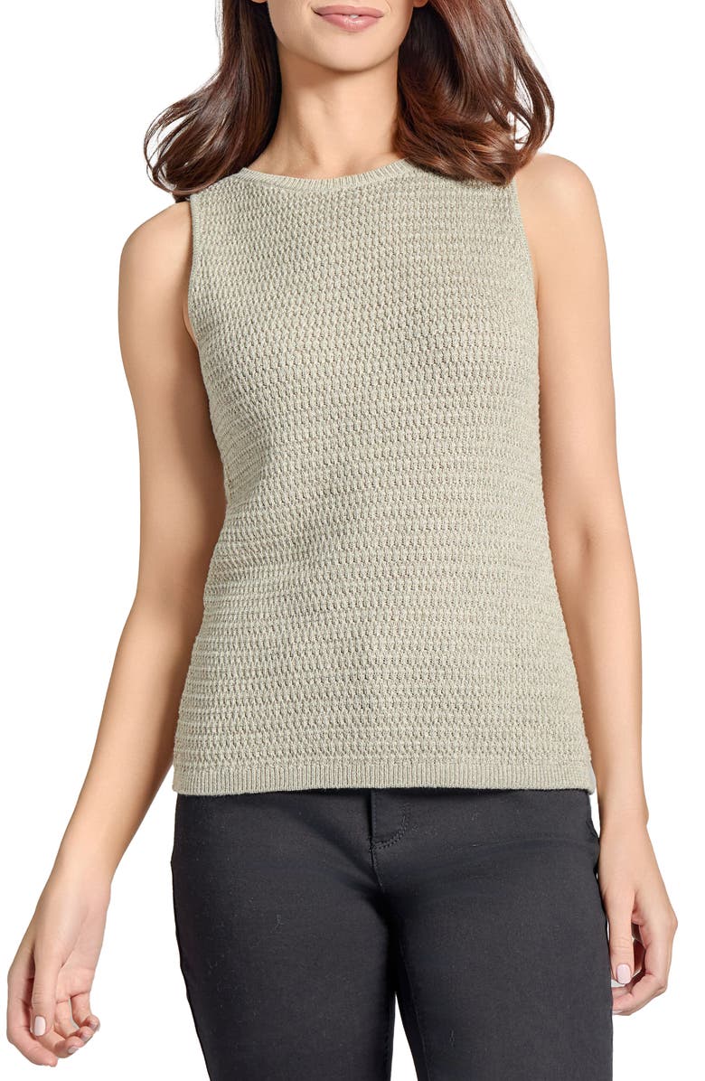 Jones New York Metallic Cotton Sweater Tank, Main, color, 