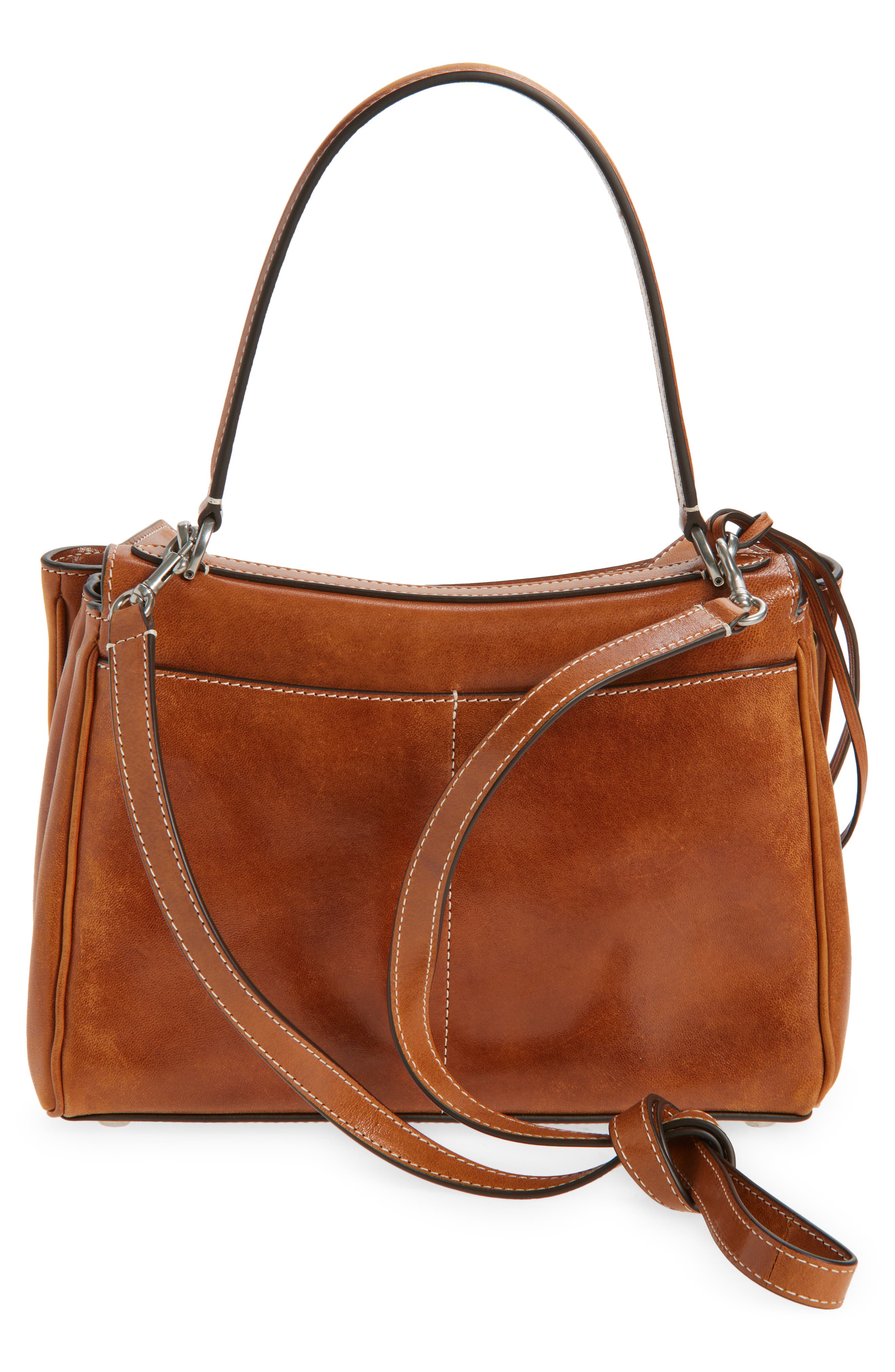 Balenciaga Small Rodeo Leather Top Handle Bag, Alternate, color, Tan