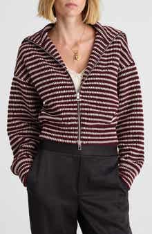 Zip Up Knit Jacket