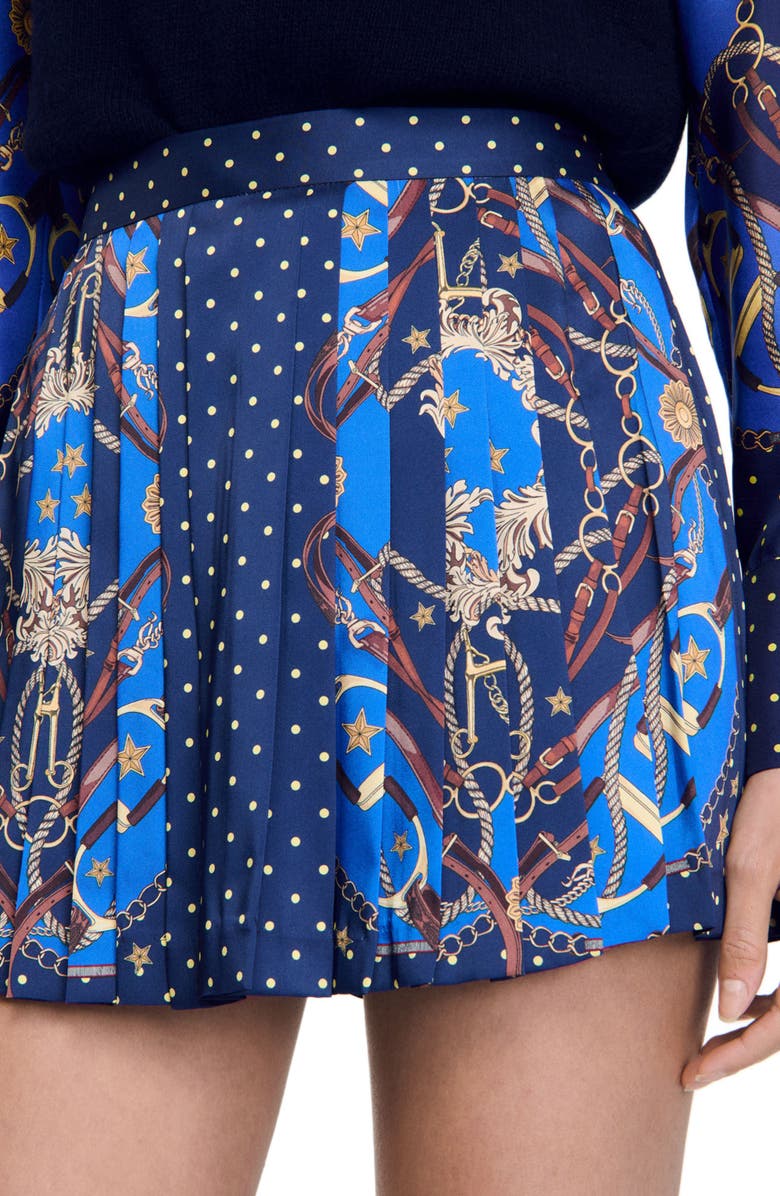 SANDRO Patterned skort, Alternate, color, 