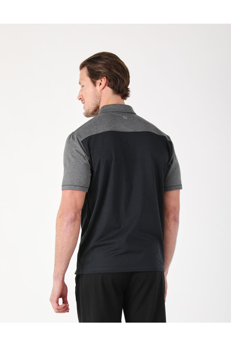 Halfway Polo, Alternate, color, Black/Carbon