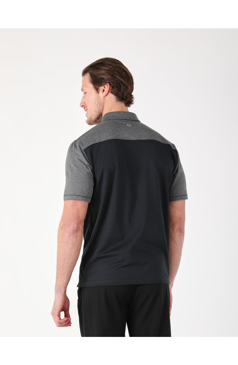 GLYDER Halfway Polo, Alternate, color, Black/Carbon