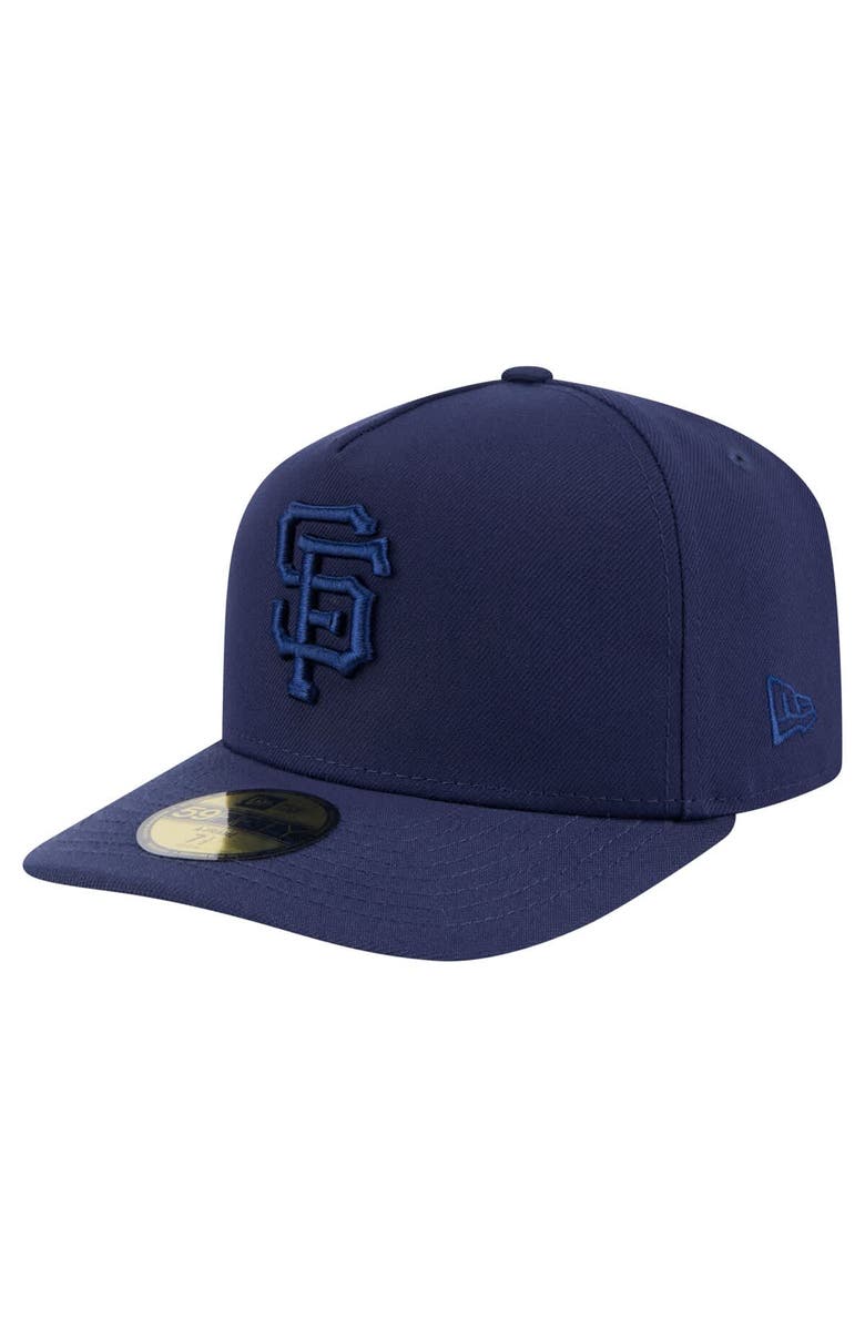 New Era Men's New Era Navy San Francisco Giants Color Pack A-Frame 59FIFTY Fitted Hat, Main, color, Navy