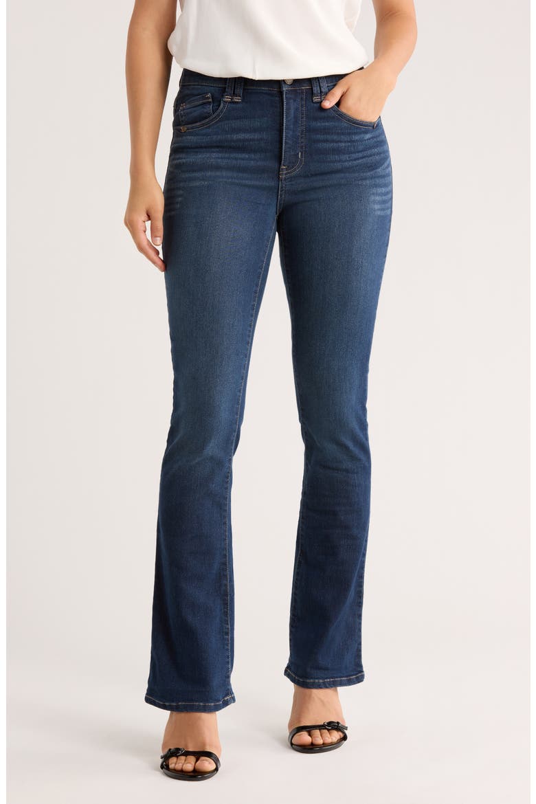 Embroidered Pocket Bootcut Jeans, Main, color, INDIGO