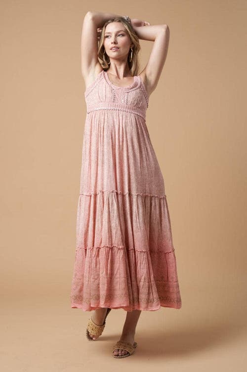 Guadalupe Design Lotus Maxi Dress In Pink In Pink