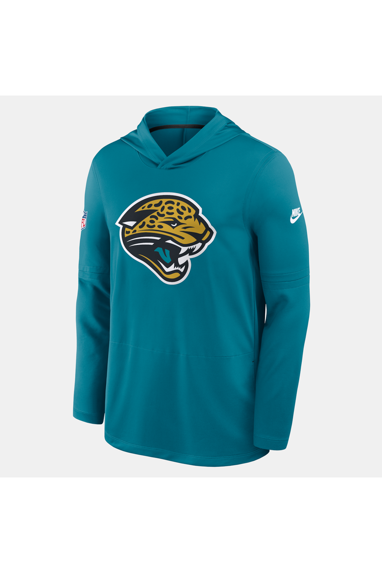 Men's Nike Teal Jacksonville Jaguars Sideline Alternate Lightweight Long Sleeve Hooded Dri-FIT T-Shirt, Alternate, color, Teal