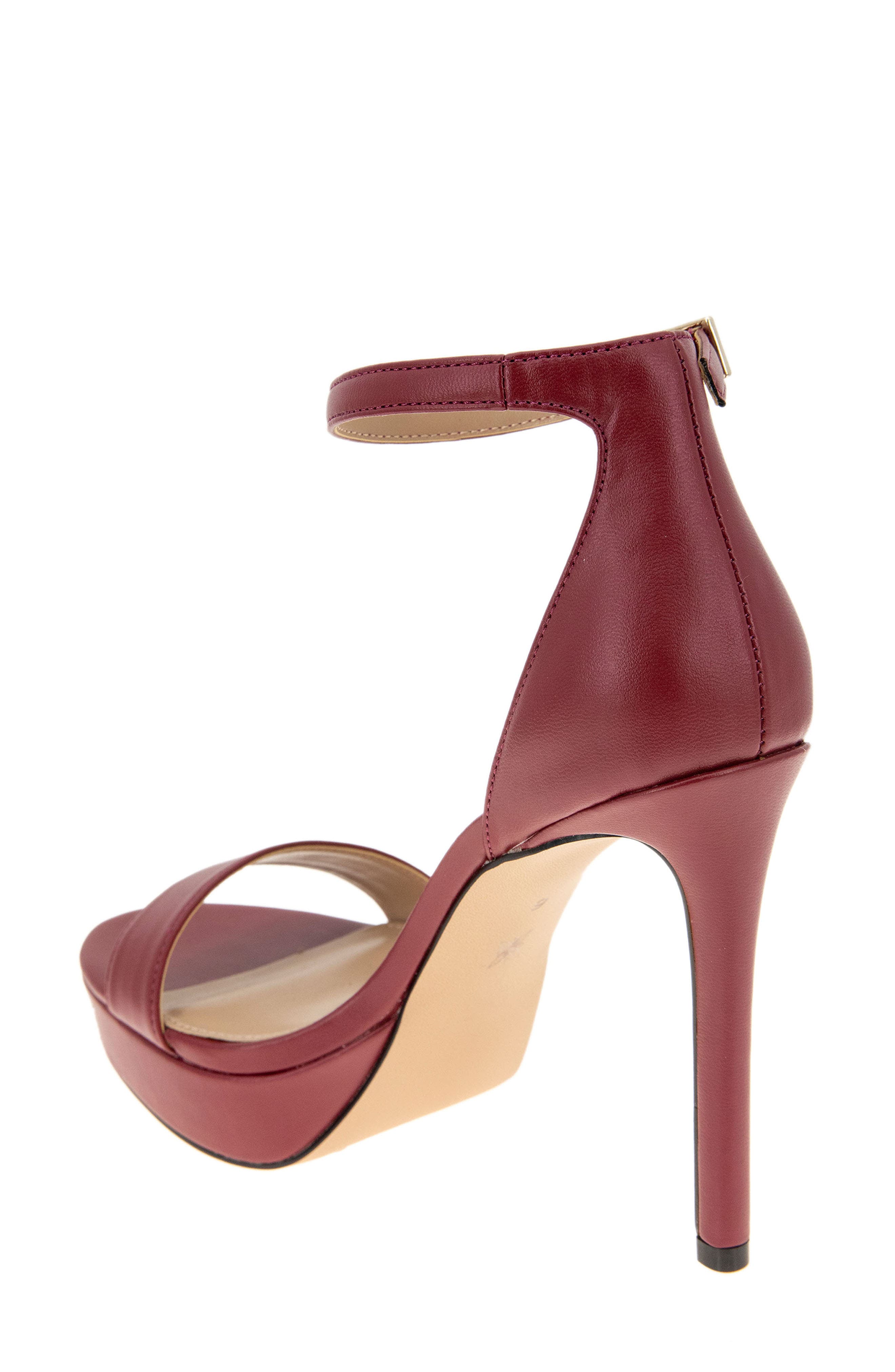 Nallah Platform Sandal, Alternate, color, RHUBARB