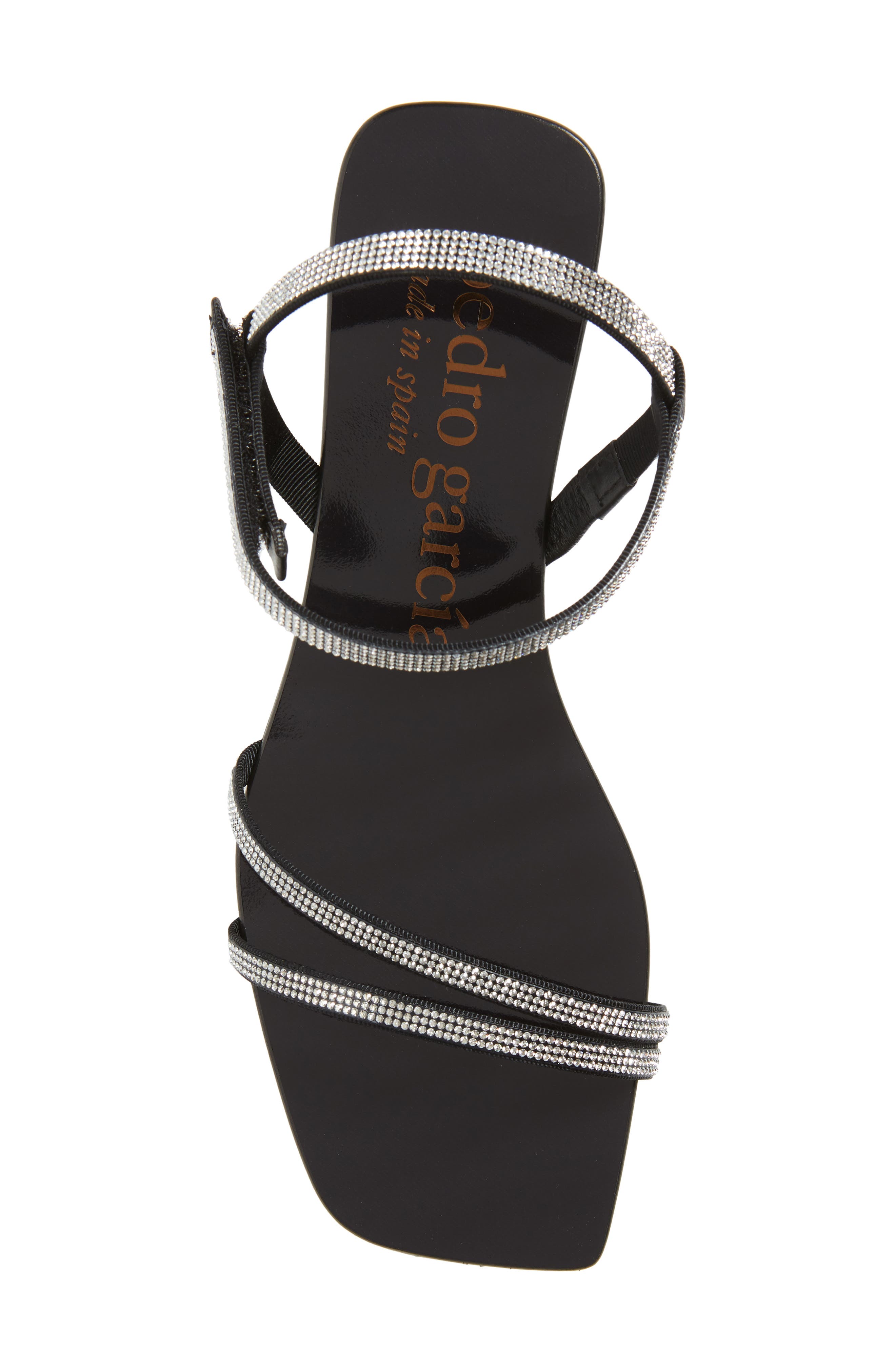 Pedro Garcia Kairi Crystal Embellished Flat Sandal, Alternate, color, 