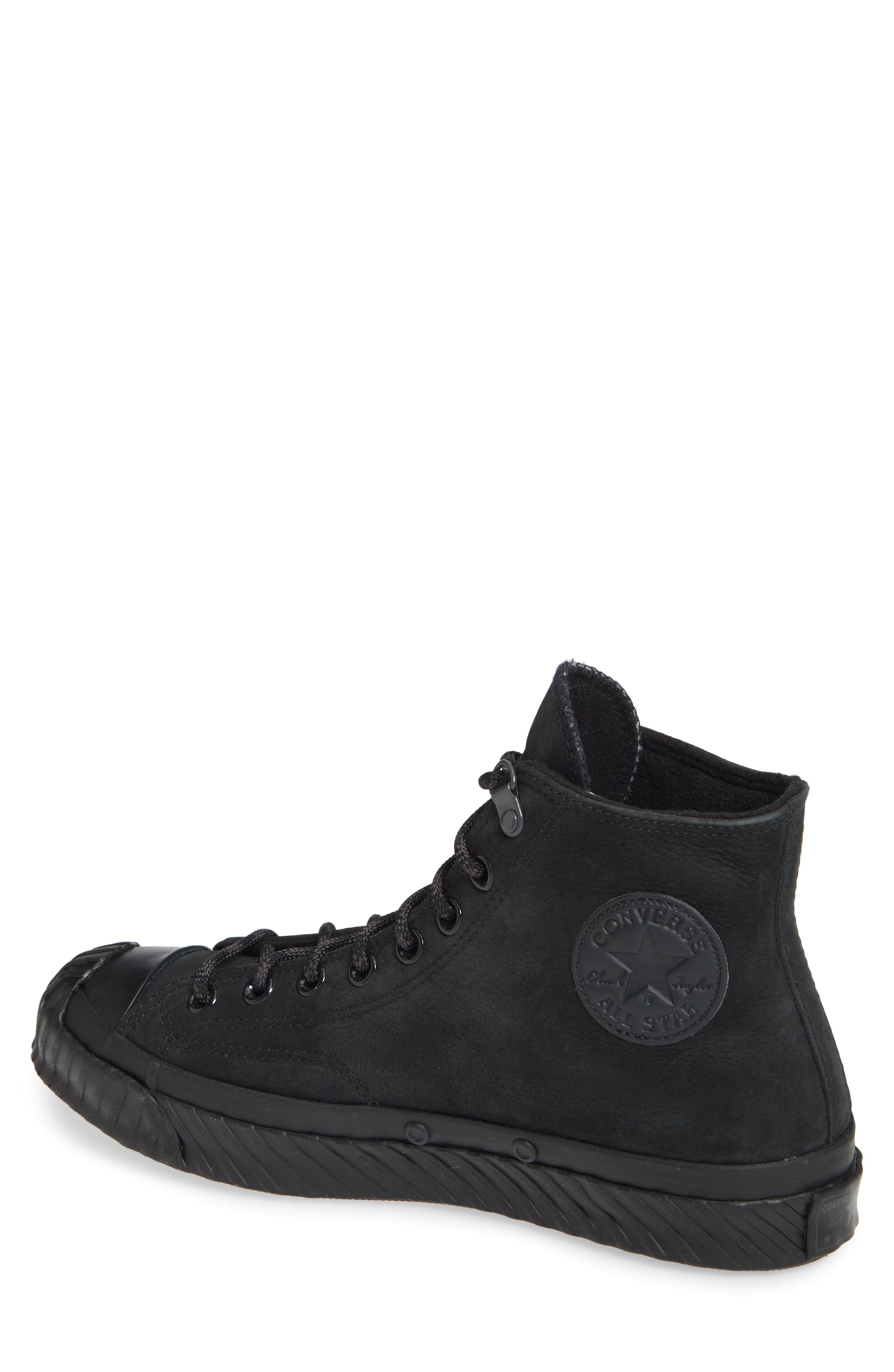 Chuck Taylor® All Star® Bosey Water Repellent High Top Sneaker, Alternate, color, BLACK/ ALMOST BLACK/ BLACK