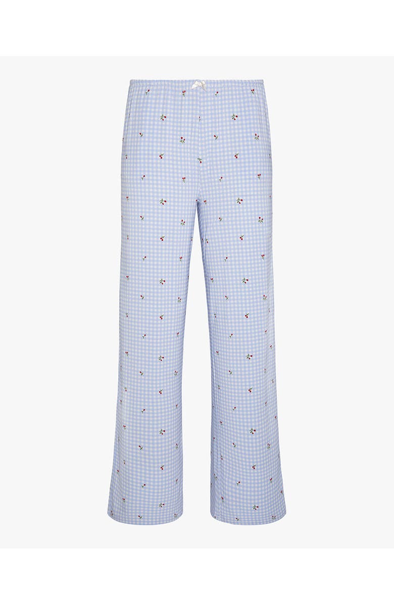 WeWoreWhat Sleep Pull-On Pants, Alternate, color, Baby Blue/Iv Mt