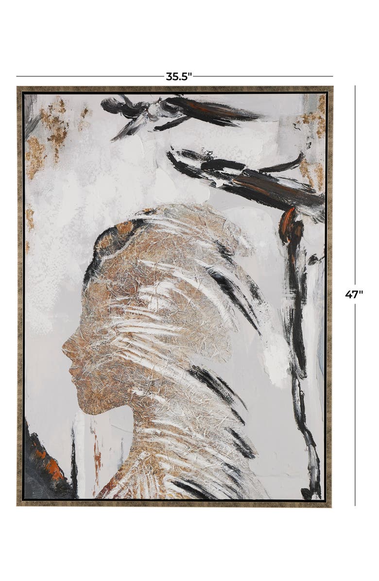 WILLOW ROW Canvas Framed Wall Art, Alternate, color, Brown