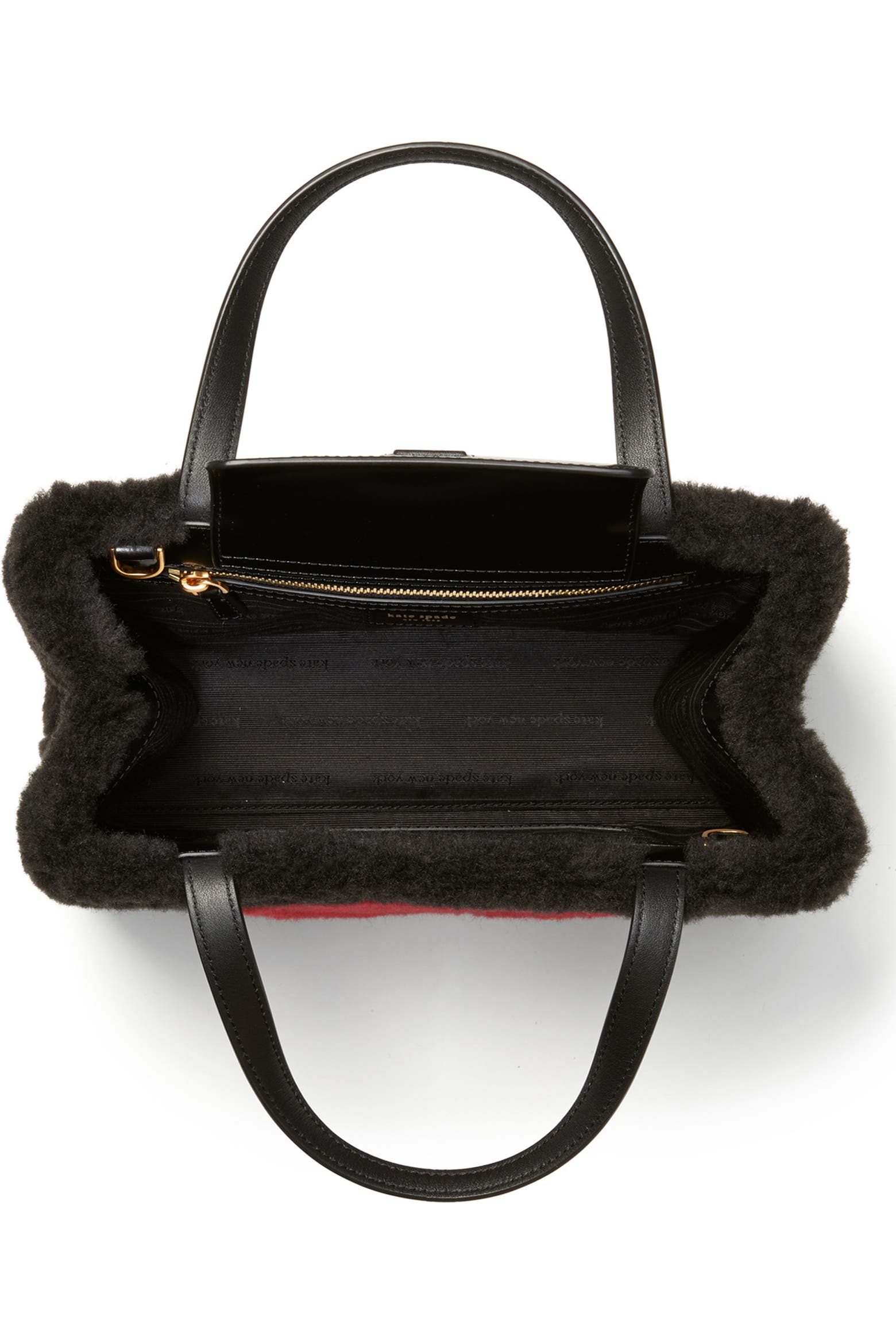 Mini Teen Icon Kate Spade New York mini sam icon faux shearling tote (Women) | Nordstrom