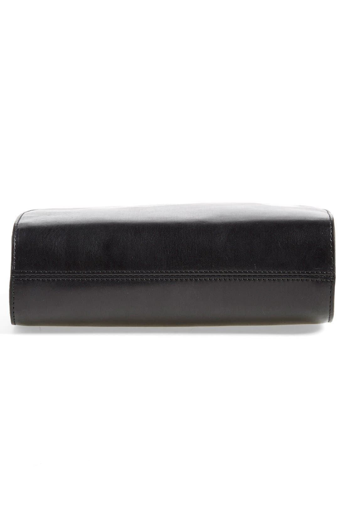 Sac Demi Lune Leather Crossbody Bag, Alternate, color, NOIR