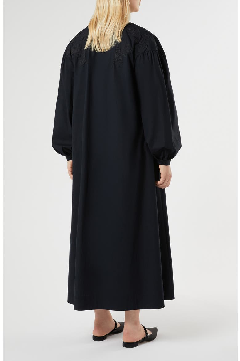Materia Long Sleeve Maxi Dress, Alternate, color, BLACK