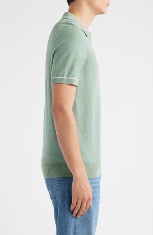 Hugo Boss Boss Jianluca Johnny Collar Polo In Green