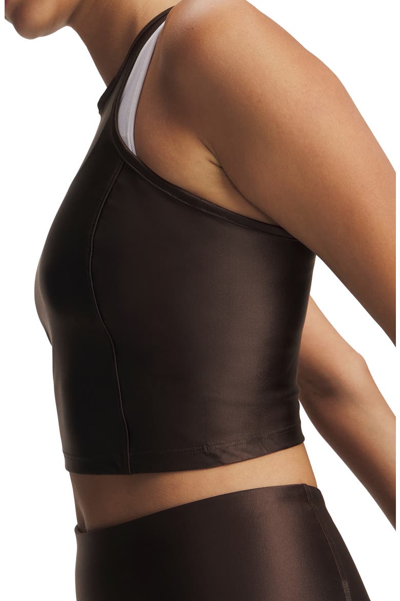 Motion Shine Performance Racerback Tank, Alternate, color, BRN