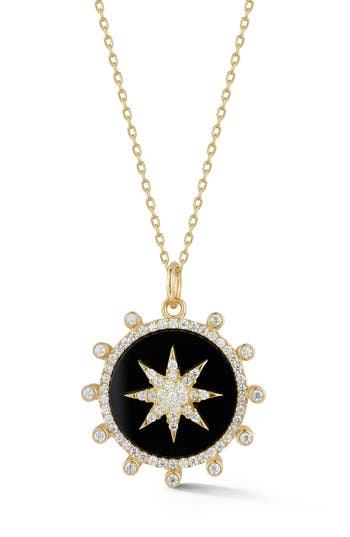 Sphera Milano Medallion Pendant Necklace In Gold
