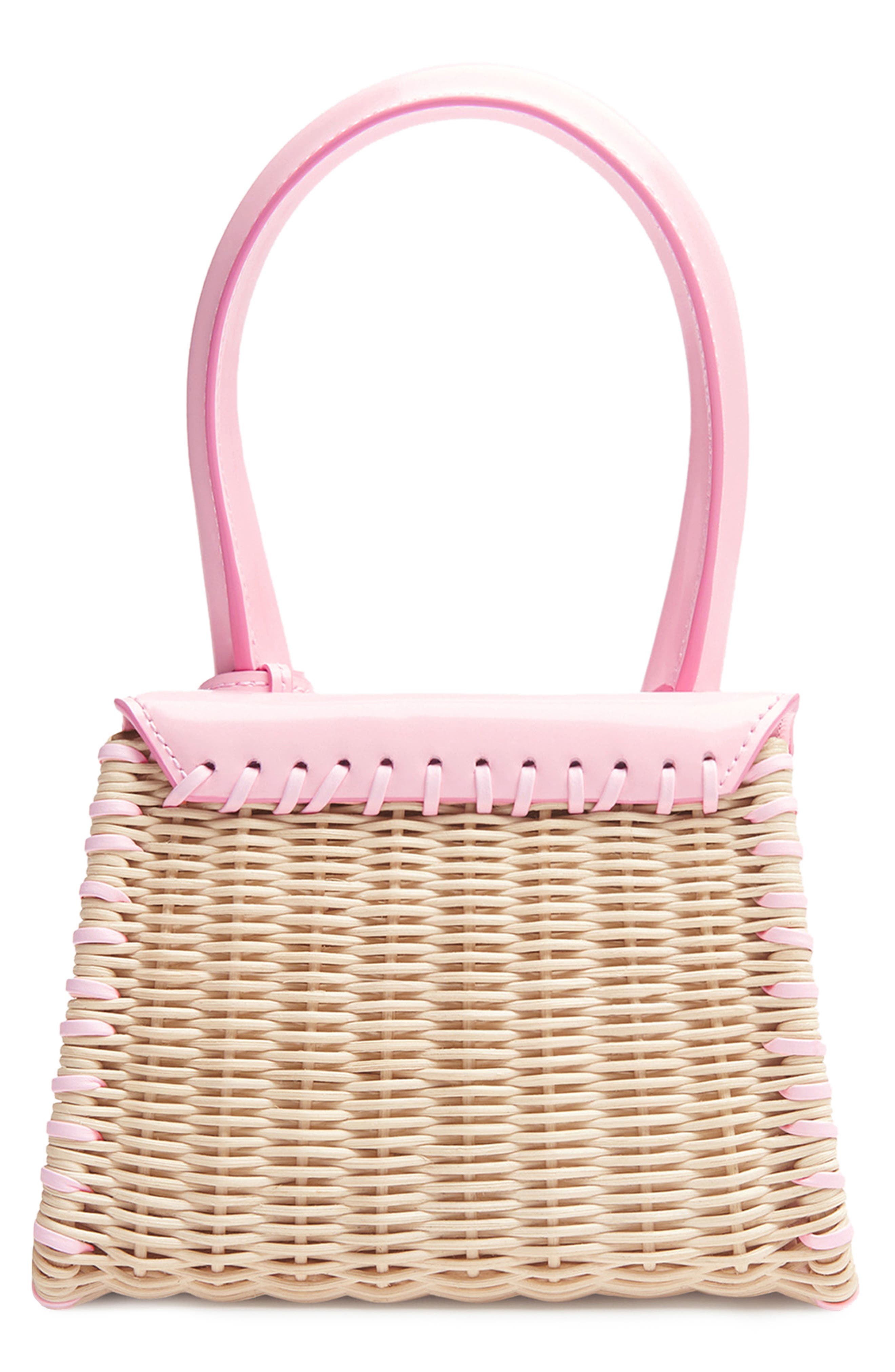 Jacquemus Le Chiquito Moyen Wicker Bag, Alternate, color, 