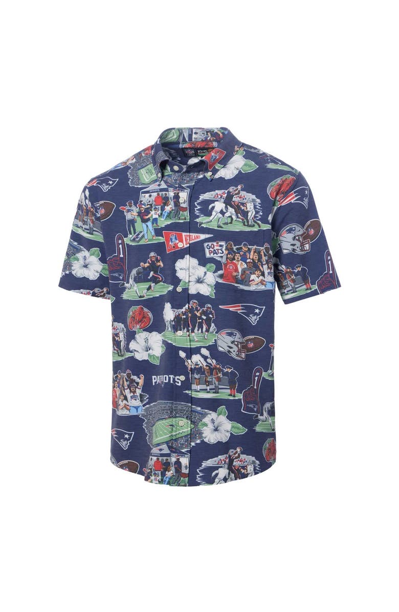 Reyn Spooner Men's Reyn Spooner Navy New England Patriots Scenic Button-Down Shirt, Alternate, color, Navy
