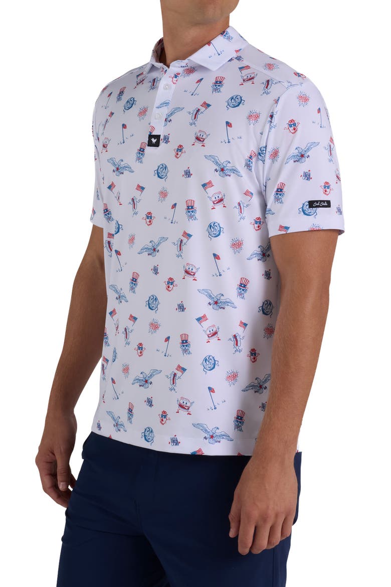 Core Performance Polo, Alternate, color, USA ALL DAY LETS PLAY