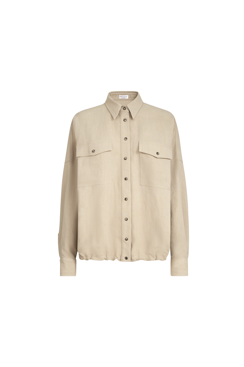Fluid twill shirt, Alternate, color, Sand