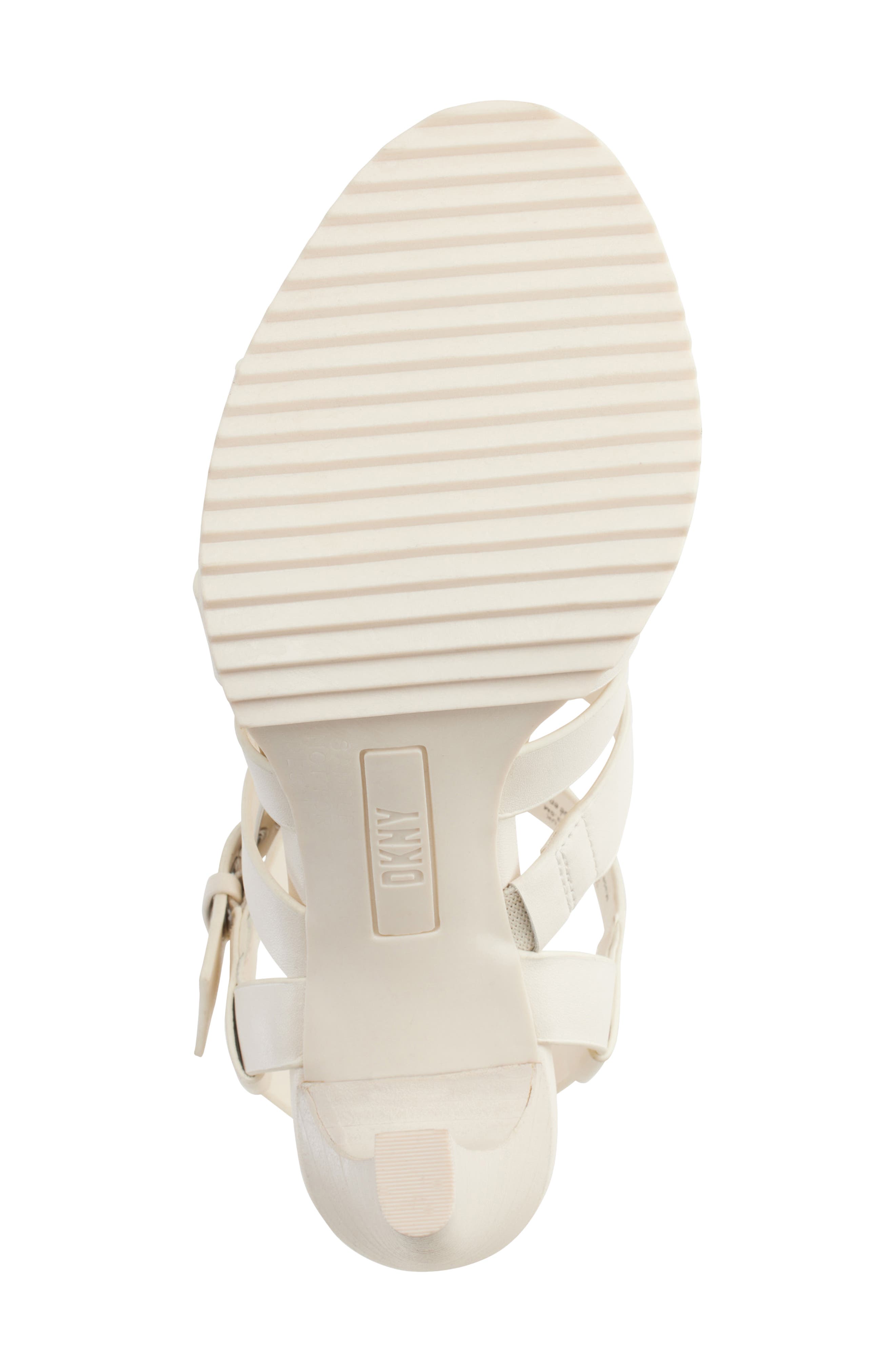 DKNY Bria Slingback Cage Sandal, Alternate, color, Egg Nog