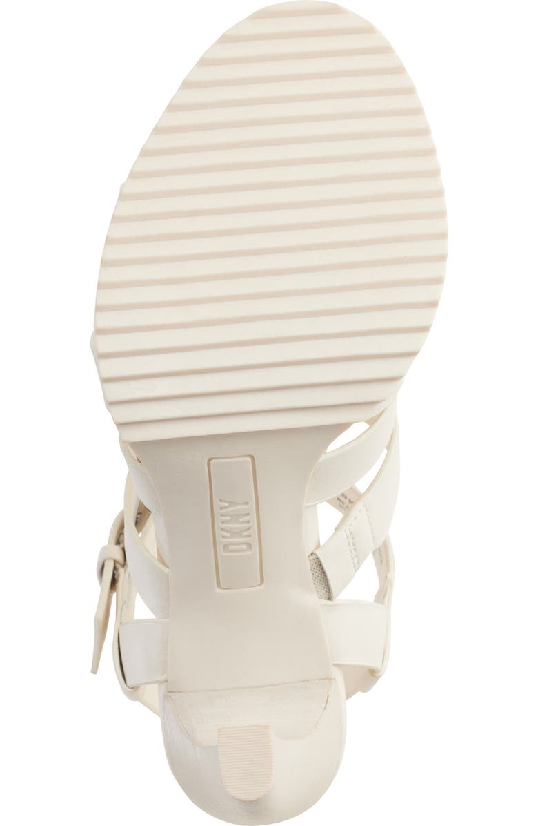 DKNY Bria Slingback Cage Sandal, Alternate, color, Egg Nog
