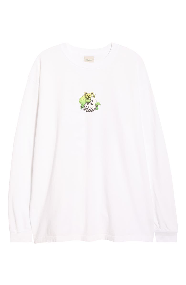Malbon Golf Grateful Dead Gorse Long Sleeve Graphic T-Shirt, Main, color, White
