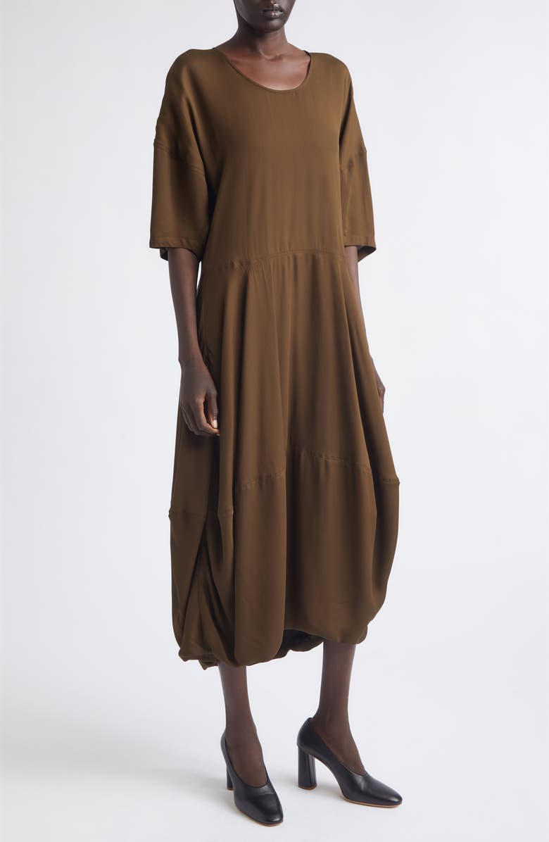 Lemaire Balloon Midi Dress, Alternate, color, Bronze