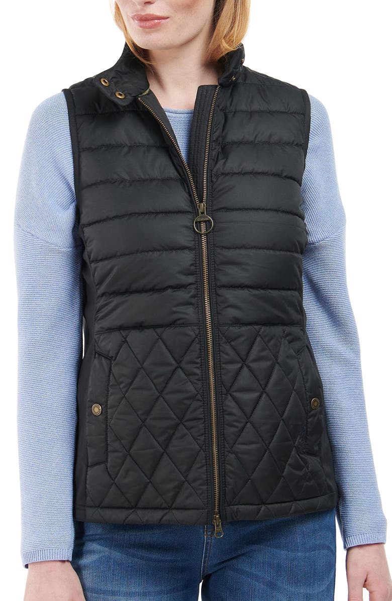 Barbour Esme Quilted Vest, Main, color, 