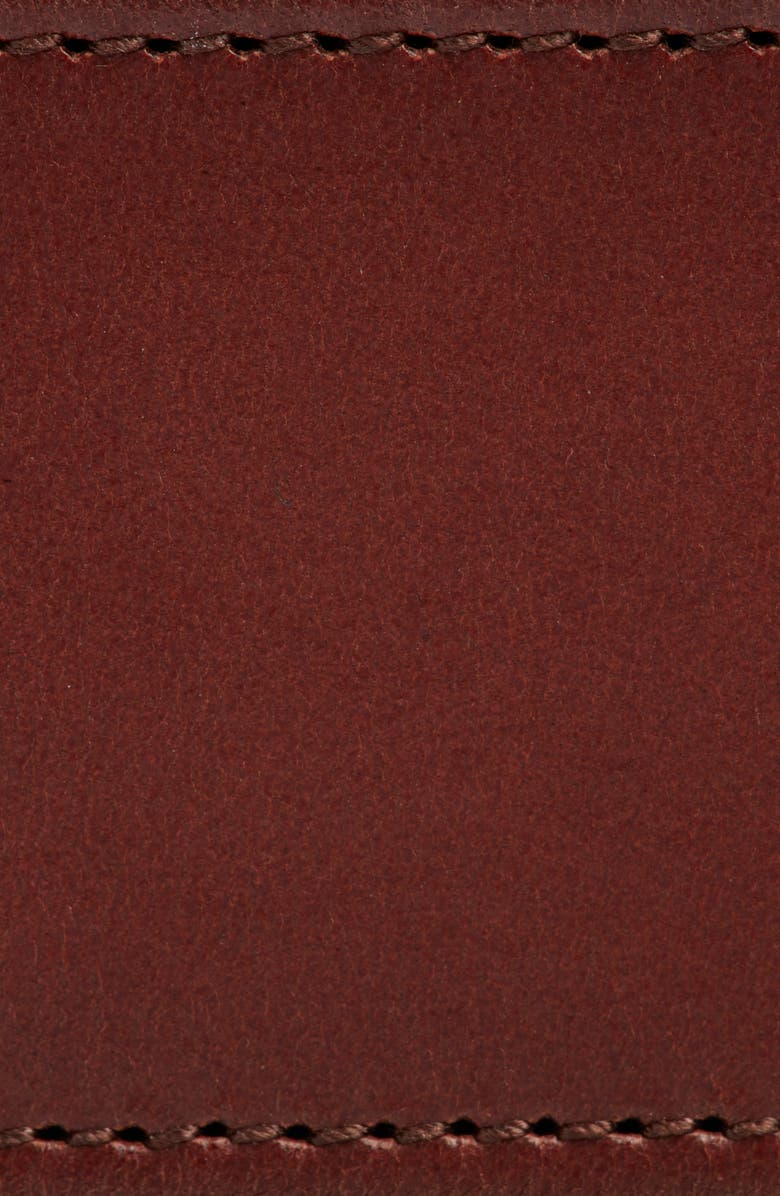 Saint Laurent Large Buckle Leather Belt, Alternate, color,