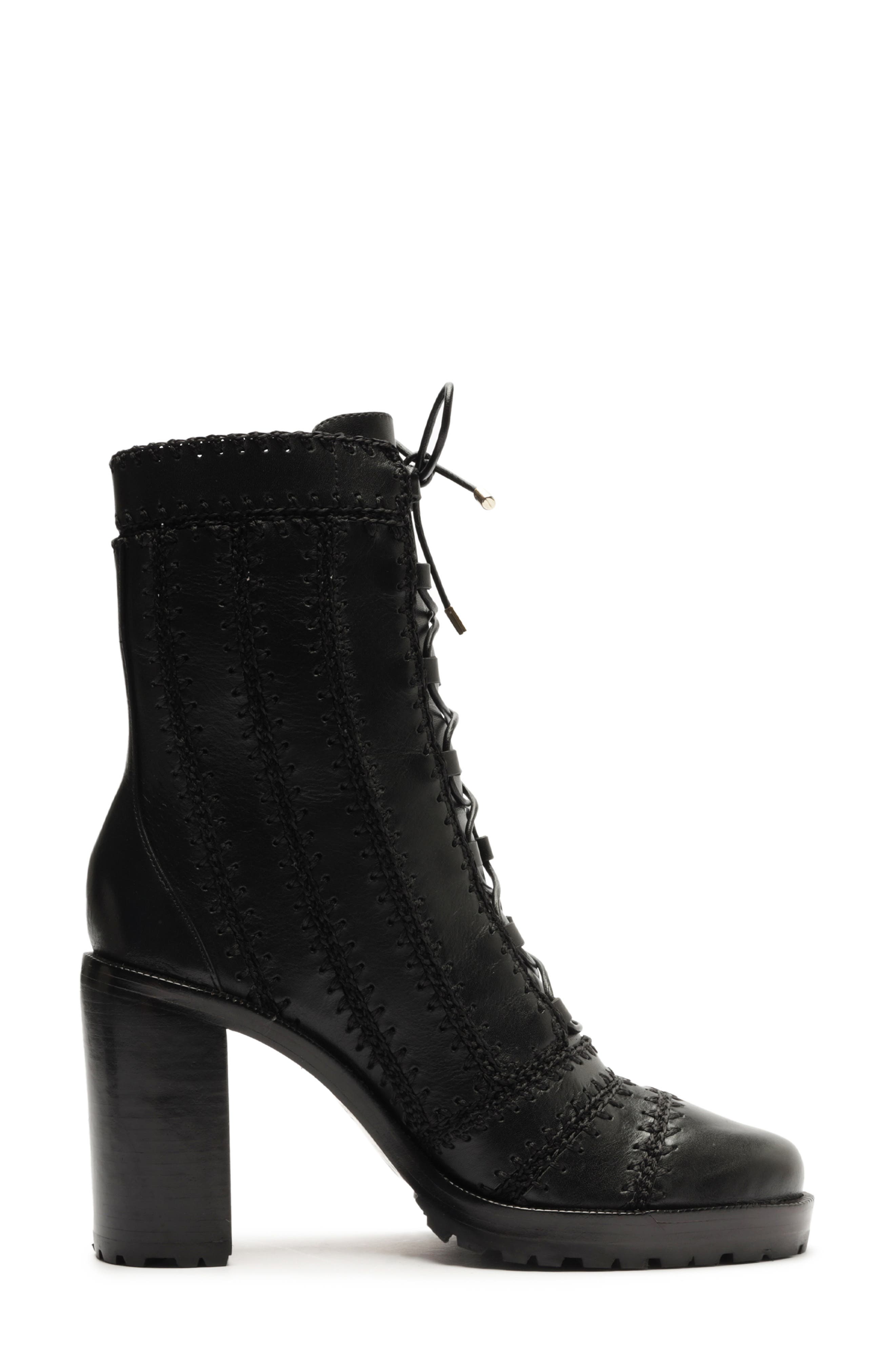 Alexandre Birman Regina Block Heel Combat Boot, Alternate, color, 
