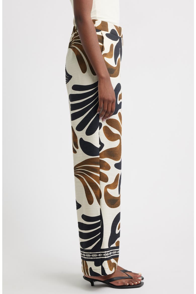 Karina Print Wide Leg Pants, Alternate, color, ECRU