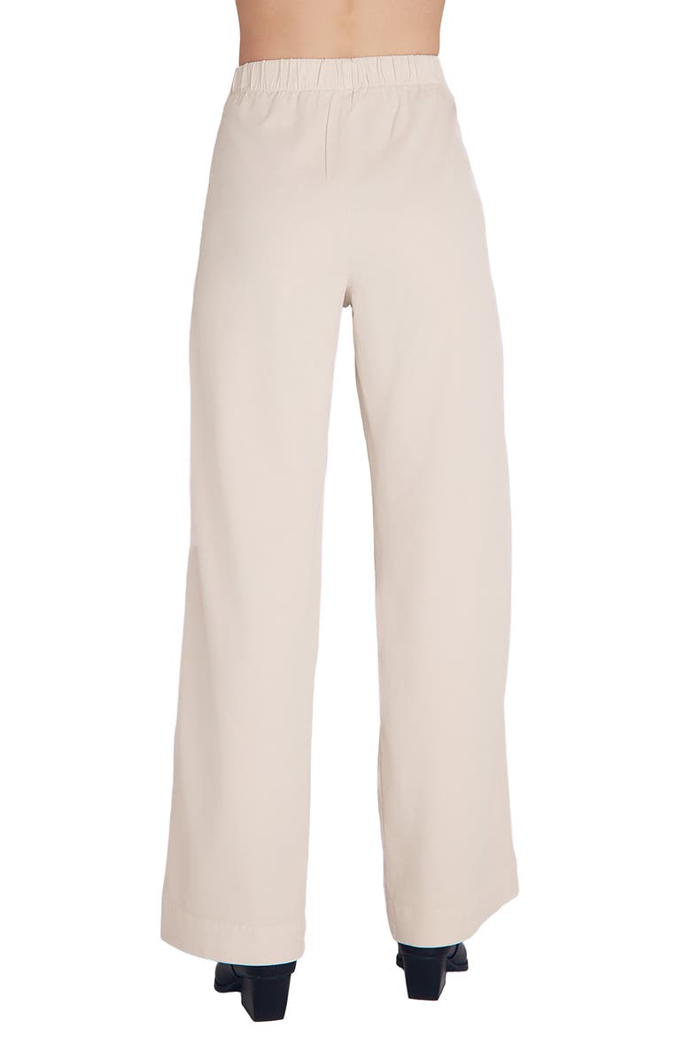 Bella Dahl Catalina Pull-On Flat Front Wide Leg Pants, Alternate, color, Ivory Stone