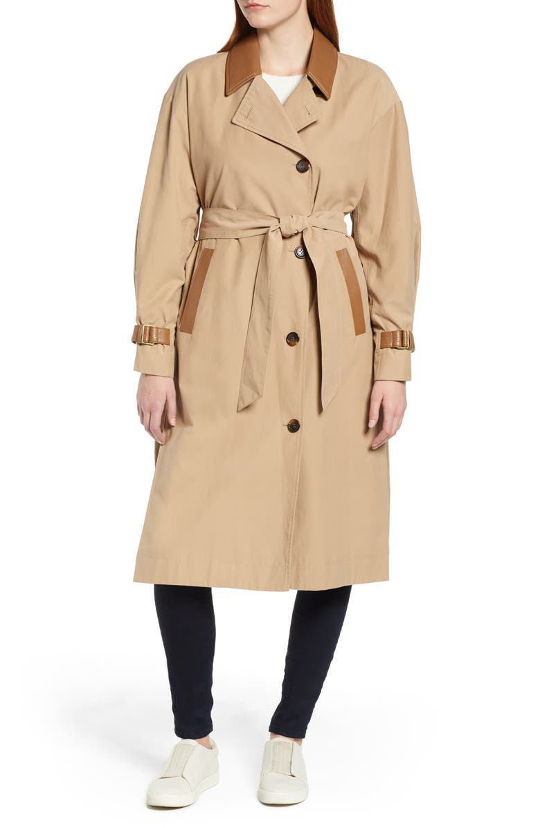 Sosken Grace Oversize Twill Trench Coat, Alternate, color,