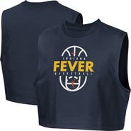 Nike Girls Youth Nike Navy Indiana Fever 2026 Authentic Practice Sleeveless Cropped T-Shirt