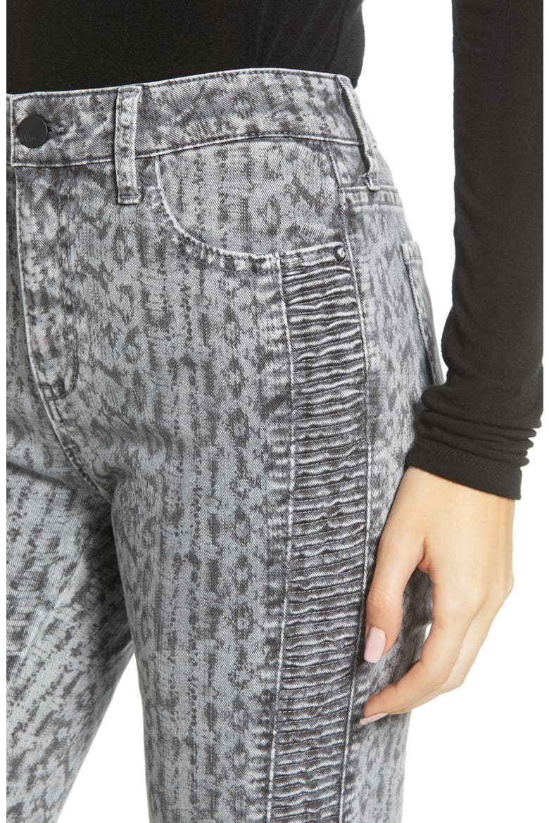 Wash Lab Denim WASH LAB Snake Print Side Ruched Ankle Jeans (Women ...