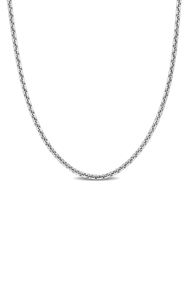 Sterling Silver Disc Cable Chain Necklace - 1.8mm, Main, color, SILVER