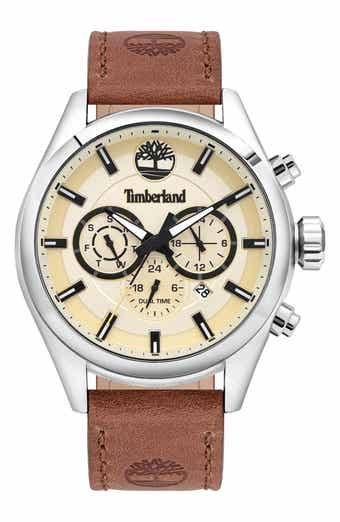 Timberland Ashmont Leather Strap Multifunction Watch, 46mm