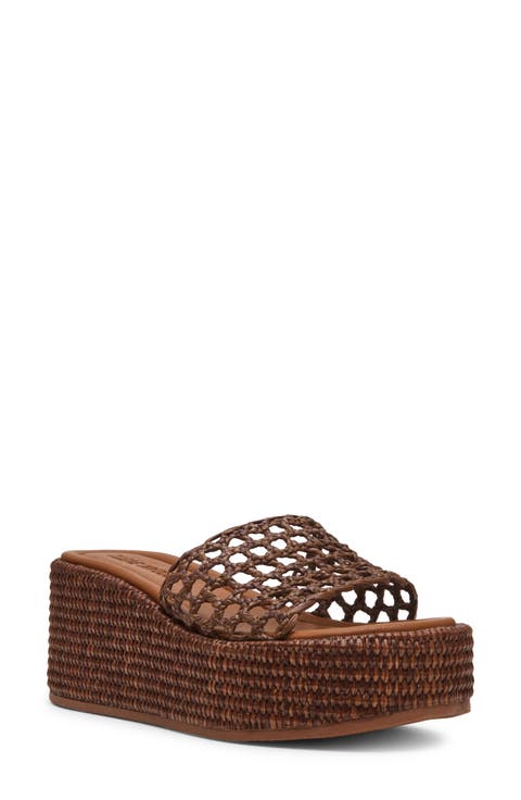 Brandy Platform Wedge Slide Sandal (Women)