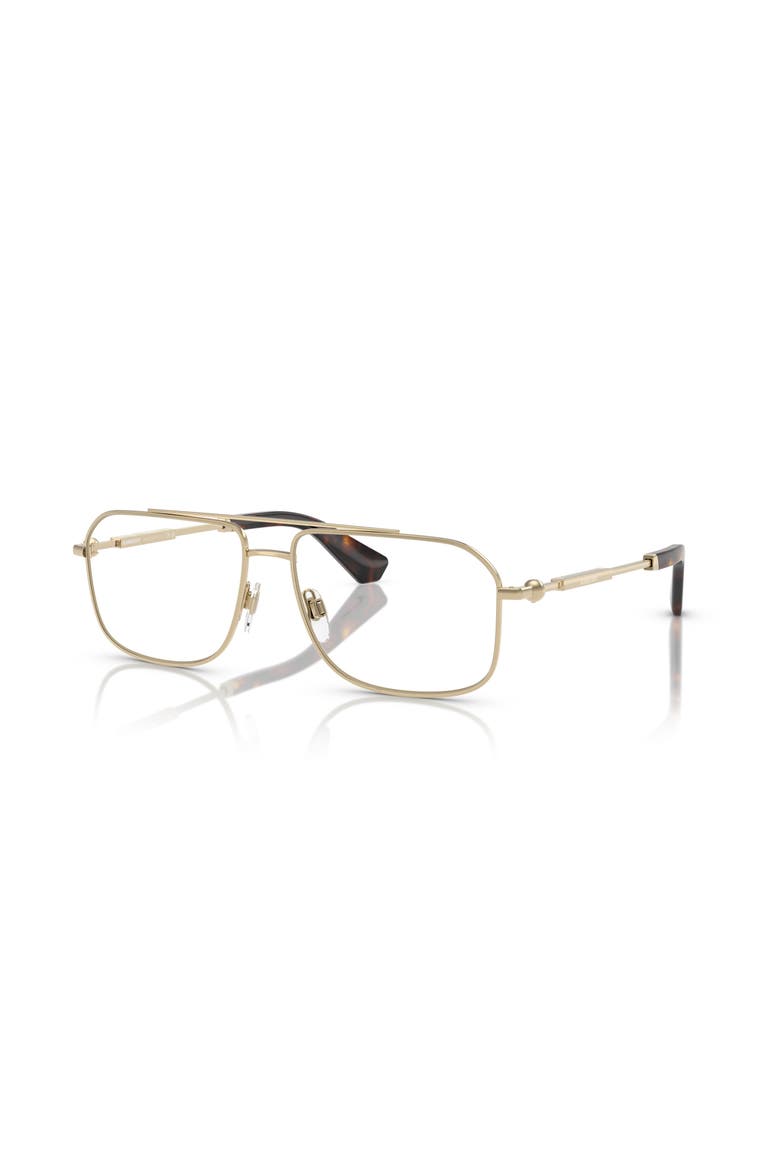 56mm Rectangle optical glasses, Main, color, Gold